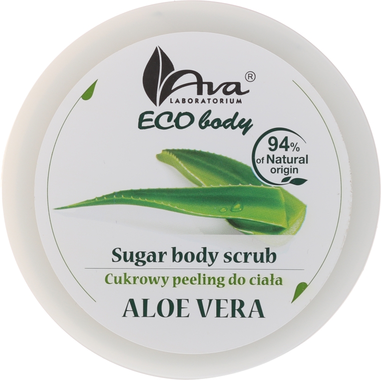 Скраб для тела "Алоэ вера" - Ava Laboratorium Eco Body Natural Sugar Scrub Aloe Vera — фото N1