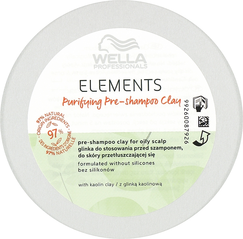 Elements Purifying Pre-Shampoo Clay - Wella