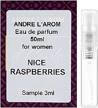 Духи, Парфюмерия, косметика Andre L`Arom Lovely Flauers "Nice Rasberries" - Парфюмированная вода (пробник)