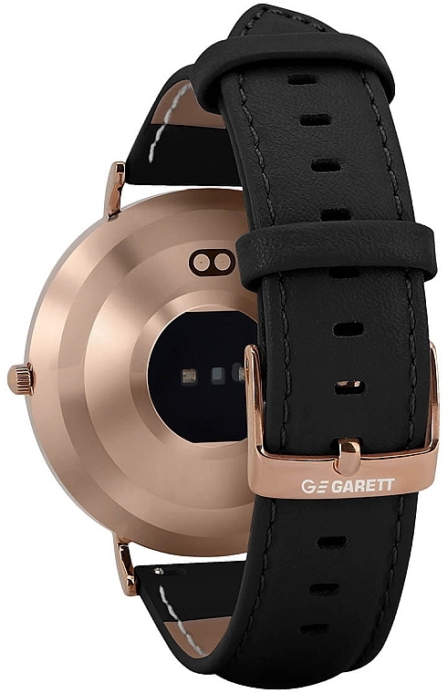 Смарт-часы женские, золото/черные, кожа - Garett Smartwatch Verona — фото N4