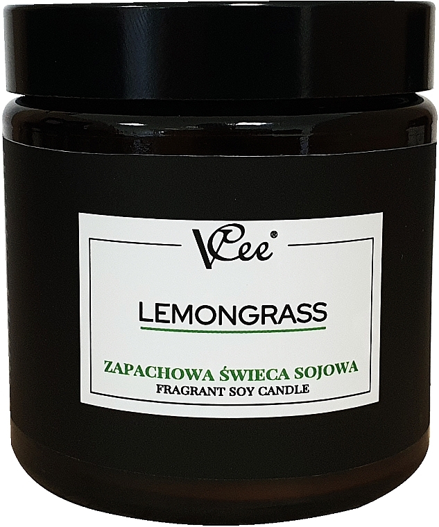 Соєва свічка з ароматом лемонграсу - Vcee Lemongrass Fragrant Soy Candle — фото N1