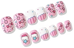 Накладные самоклеящиеся ногти для детей "Конфета", 979 - Deni Carte Tipsy Kids  — фото N2
