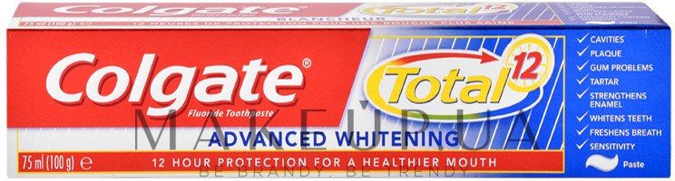 Зубна паста - Colgate Advanced White — фото 125ml