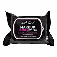 Серветки для зняття макіяжу, 30 шт. - L.A. Girl Makeup Removing Wipes — фото N1