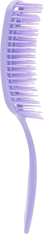 Расческа для волос квадратная продувная, фиолетовая - Avenir Cosmetics — фото N2