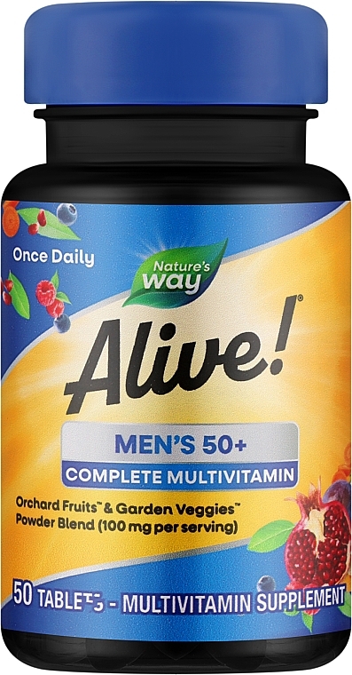 Харчова добавка "Мультивітамін для чоловіків 50+" - Nature's Way Men's 50+ Complete Multivitamin — фото N1