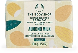 Мило для обличчя і тіла "Мигдальне молочко" - The Body Shop Almond Milk & Honey Soothing & Caring Cleansing Bar — фото N1
