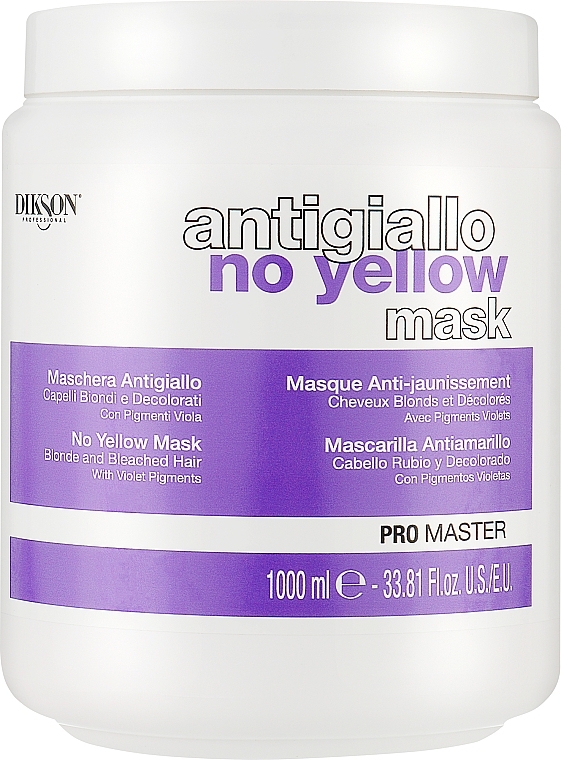 Маска для блондированных волос - Dikson Antigiallo No-yellow Mask — фото N1
