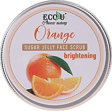 Осветляющий скраб для лица с сахарным желе и апельсином - Eco U Orange Brightening Sugar Jelly Face Scrub — фото N1