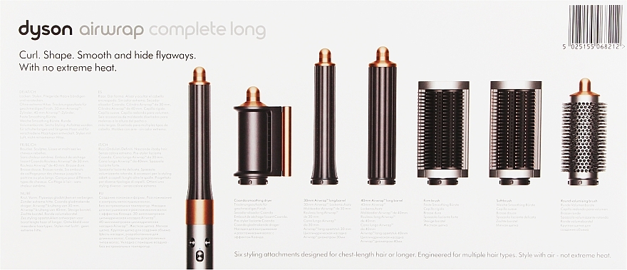 Стайлер для волос, никель/медь - Dyson Airwrap HS05 Complete Long Nickel/Copper — фото N3
