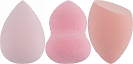 Набор спонжей для макияжа 3 в 1, Pf-293, розовые - Puffic Fashion — фото N1