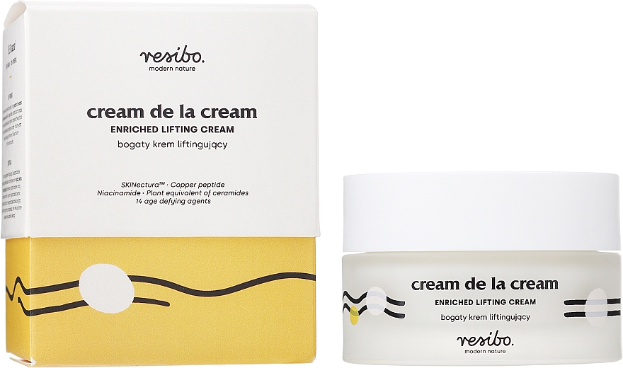 Натуральний крем для ліфтингу обличчя - Resibo Natural Lifting Cream — фото N2