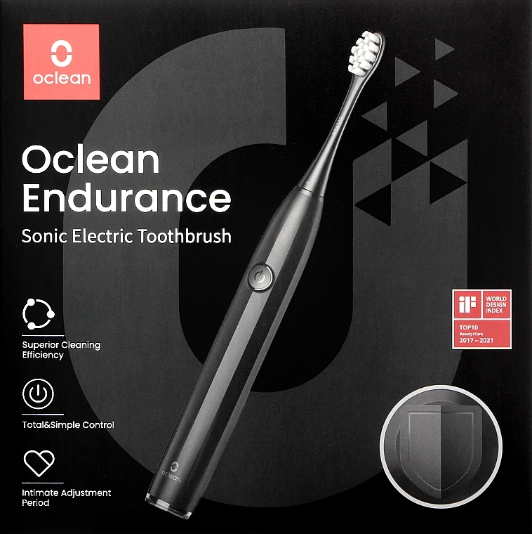 Электрическая зубная щетка Oclean Endurance Black, настенное крепление - Oclean Endurance Electric Toothbrush Black — фото N2