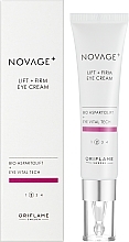 Крем-ліфтинг для шкіри навколо очей - Oriflame Novage+ Lift + Firm Eye Cream — фото N2