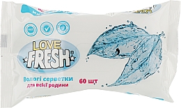 Парфумерія, косметика Вологі серветки для всієї сім'ї - Love Fresh