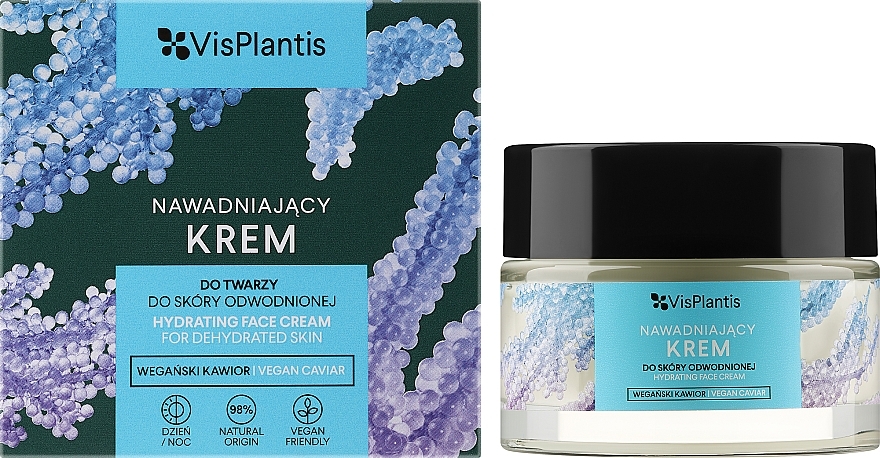 Увлажняющий крем для лица - Vis Plantis Hydrating Face Cream With Vegan Caviar — фото N2