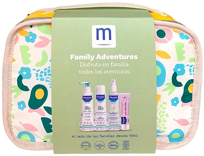 Набір, 5 продуктів - Mustela Family Adventures Pastel Suitcase — фото N2