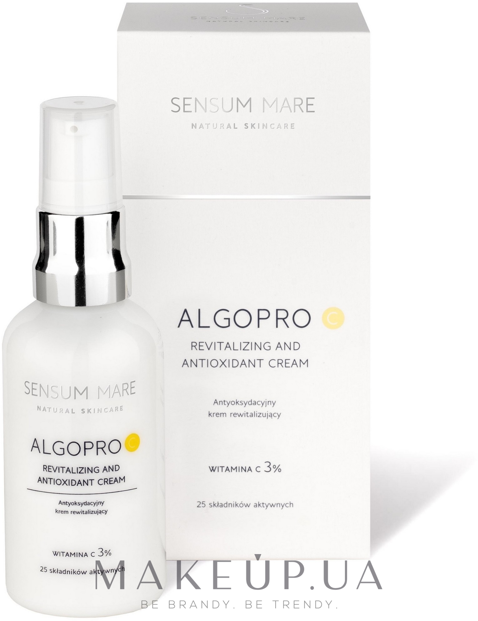 Антиоксидантний відновлювальний крем з вітаміном С 3% - Sensum Mare Algopro C Revitalizing And Antioxidant Cream — фото 50ml