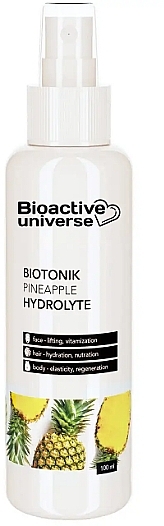 Тонік-гідролат "Ананас" - Bioactive Universe Biotonik Hydrolyte — фото N1