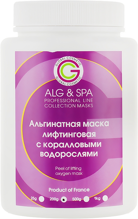 Альгінатна ліфтинг-маска з кораловими водоростями - ALG & SPA Peel Off Lifting Oxygen Mask — фото N3