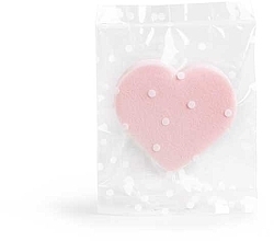 Парфумерія, косметика Спонж для макіяжу "Серце", рожевий - IDC Institute Makeup Sponge Heart