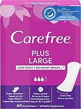 Щоденні гігієнічні прокладки з легким ароматом, 48 шт. - Carefree Plus Large Light Scent — фото N1