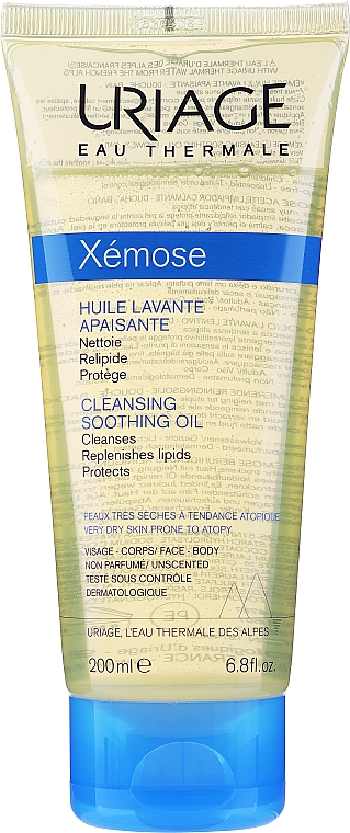 Очищающее успокаивающее масло для лица и тела - Uriage Xemose Cleansing Soothing Oil — фото N2