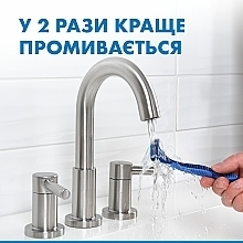 УЦЕНКА Набор одноразовых станков для бритья, 12 шт - Gillette Blue 3 Comfort Slalom * — фото N7