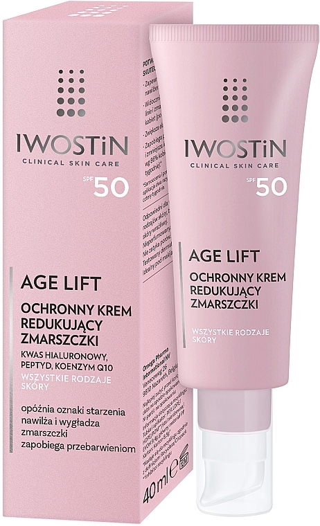 Защитный крем от морщин с фильтром SPF 50 - Iwostin Age Lift — фото N1