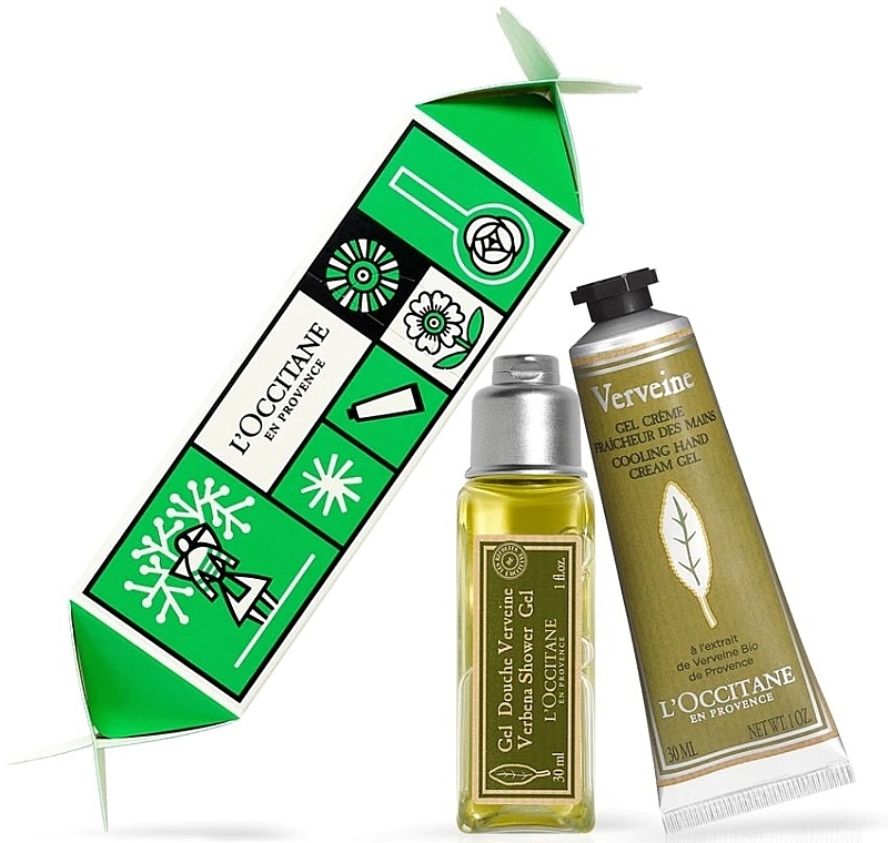 Набір - L'Occitane Verbena Cracker (sh/gel/30ml + h/cr/30ml) — фото N1