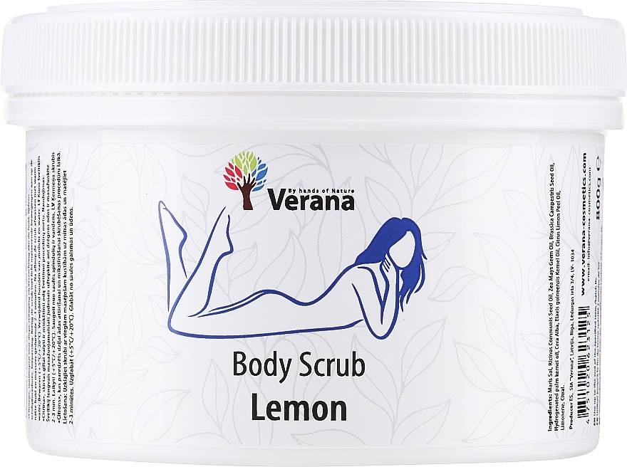 Скраб для тела "Лимон" - Verana Body Scrub Lemon — фото N2