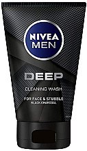 Гель для лица с активированным углем - NIVEA MEN Cleaning Wash Gel Deep — фото N1