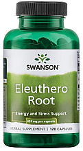 Пищевая добавка "Элеутерококк колючий", 425 мг - Swanson Eleuthero Root — фото N1