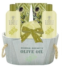 Духи, Парфюмерия, косметика Набор, 6 продуктов - Aurora Herbal Bouquet Olive Oil 