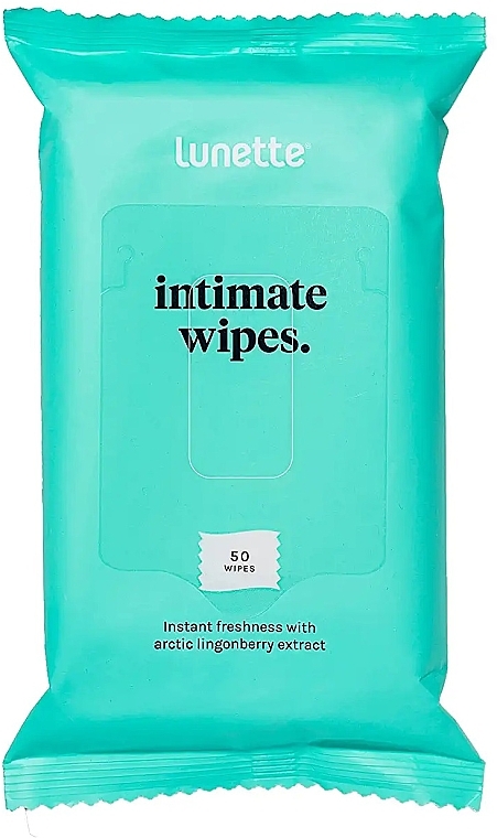 Серветки для інтимної гігієни, 50 шт. - Lunette Intimate Wipes — фото N1