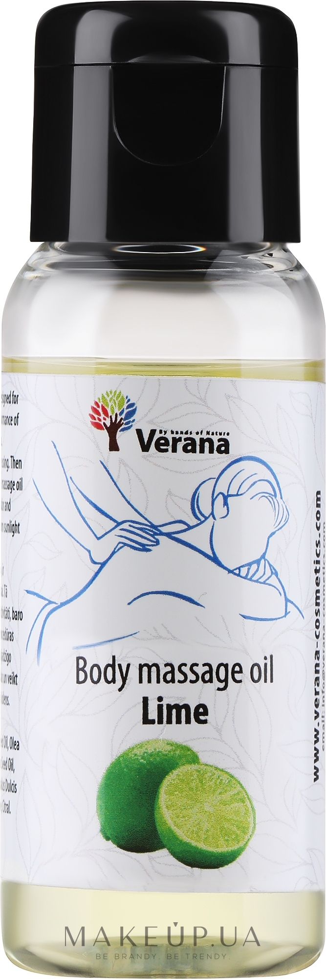 Массажное масло для тела "Lime" - Verana Body Massage Oil — фото 30ml