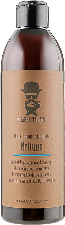 Увлажняющий шампунь и гель для душа - Barba Italiana Nettuno Shampoo And Shower Gel