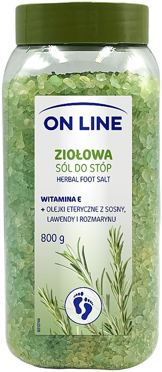 Розслаблювальна сіль для ніг - On Line Herbal Foot Salt — фото N1