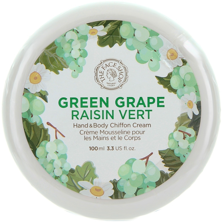 Крем с экстрактом винограда для рук и тела - The Face Shop Green Grape Hand & Body Shiffon Cream