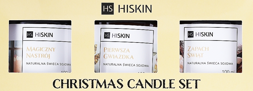 Набір - HiSkin Christmas Set (candle/3х100ml) — фото N1