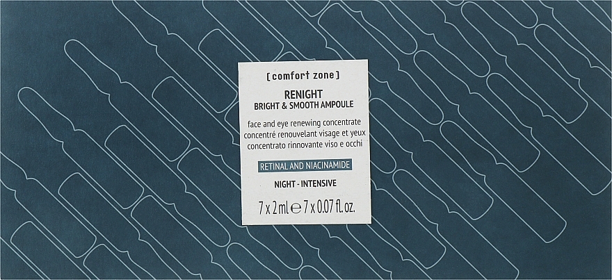 Ампули для обличчя "Сяйво і гладкість" - Comfort Zone Renight Bright&Smooth Ampoul — фото N1