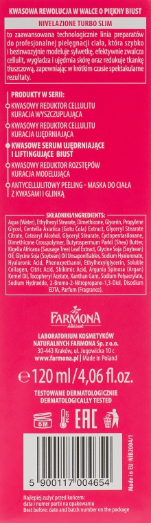 Подтягивающая сыворотка для груди - Farmona Nivelazione Turbo Slim Acid — фото N3