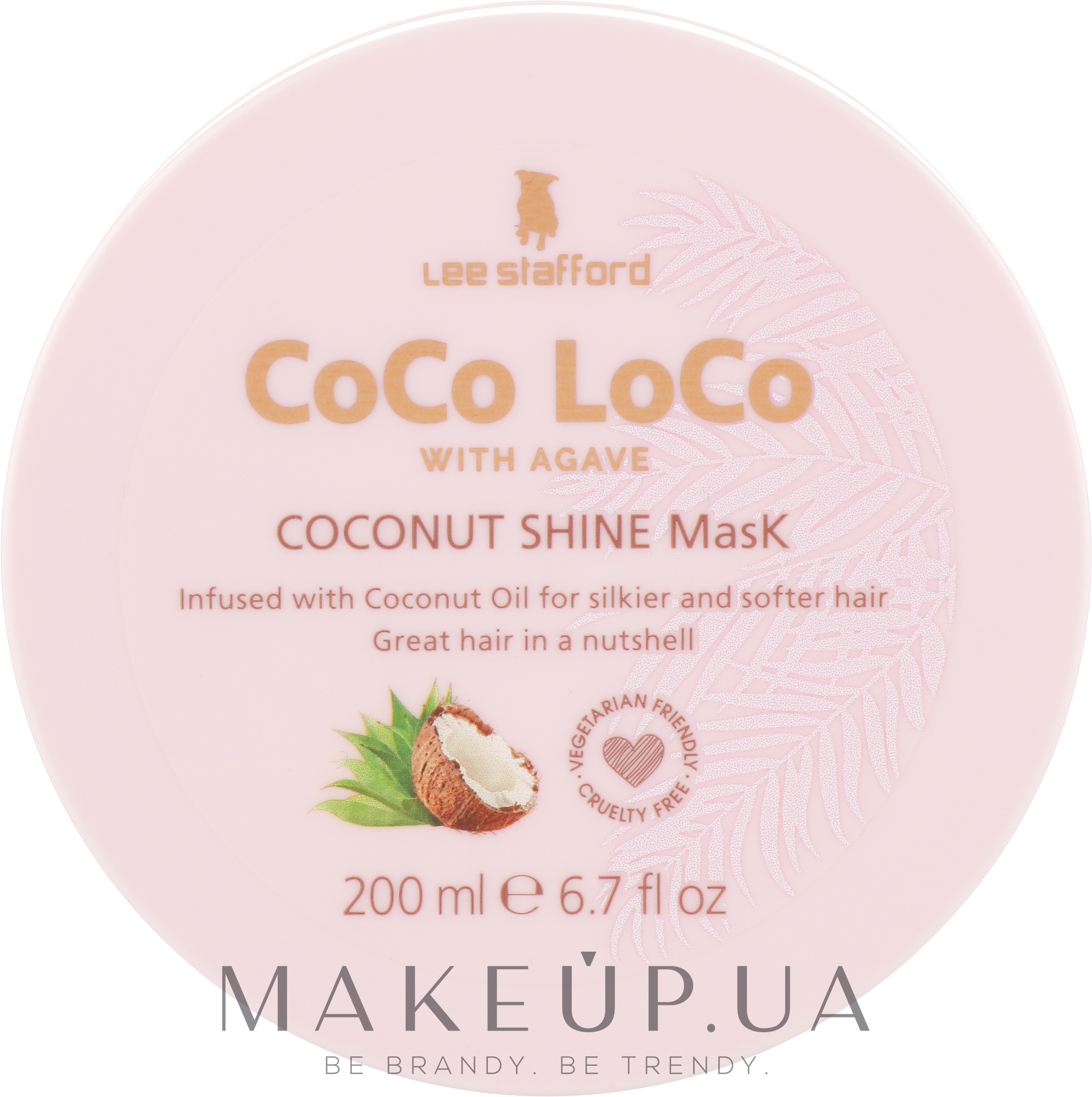 Увлажняющая маска для волос - Lee Stafford Coco Loco With Agave Coconut Shine Mask — фото 200ml
