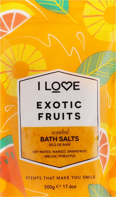 Соль для ванны "Экзотические фрукты" - I Love Exotic Fruits Bath Salt — фото N2