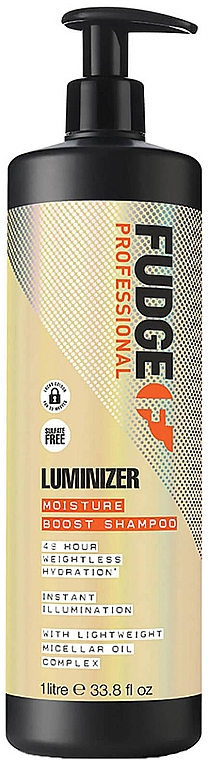 Зволожувальний шампунь для захисту кольору фарбованого й пошкодженого волосся - Fudge Luminizer Moisture Boost Shampoo — фото N2