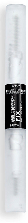 Фіксувальний гель для брів і вій - Relove By Revolution ReLove Glossy Fix Clear Brow Gel & Mascara — фото N1