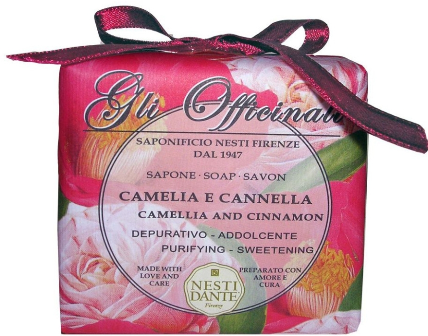 Мыло "Камелия и корица" - Nesti Dante Gli Officinali Camellia and Cinnamon Soap — фото N1