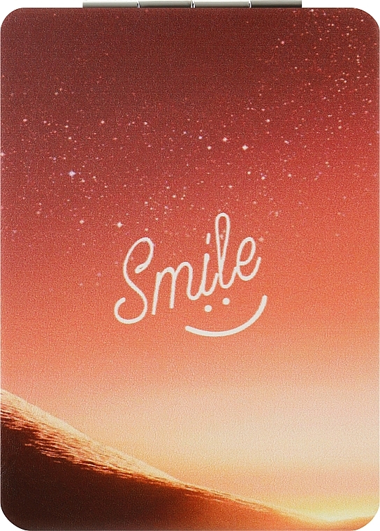 Зеркало косметическое "Smile", прямоугольное, коричневое - SPL — фото N1