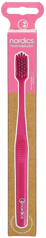 Зубна щітка Premium 6580, м'яка, пурпурово-рожева - Nordics Soft Toothbrush Purple — фото N2