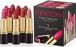 Парфумерія, косметика Revlon Travel Collection Super Lustrous Lipsticks (lipstic/9x4,2g) - Набір